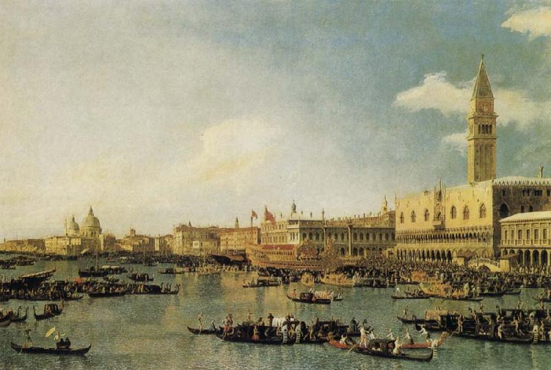 Canaletto Venice:The Basin of San Marco on Ascension Day oil painting picture