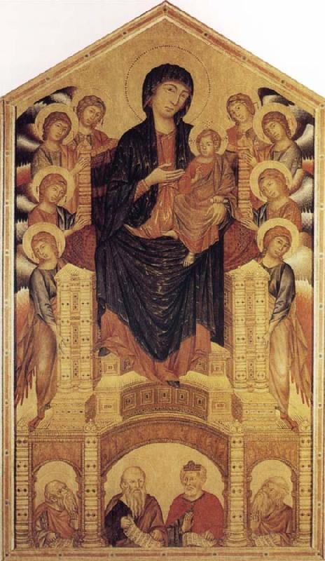 Cimabue Madonna and Child Enthroned with Angels and Prophets oil painting image