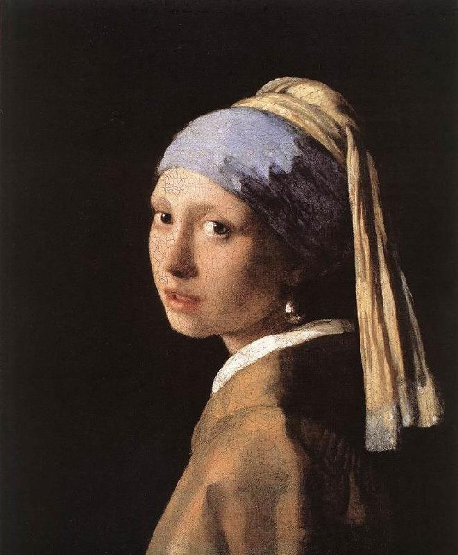 JanVermeer Girl with a Pearl Earring oil painting picture