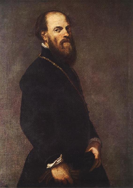 Tintoretto Man with a Golden Lace oil painting image